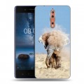 Дизайнерский пластиковый чехол для Nokia 8 Слоны