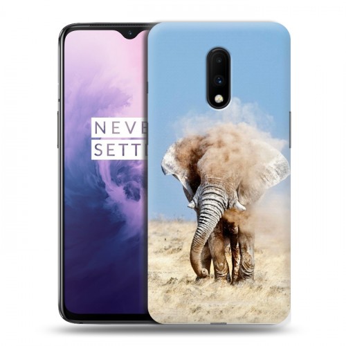 Дизайнерский пластиковый чехол для OnePlus 7 Слоны