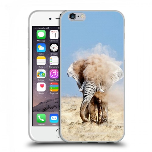 Дизайнерский пластиковый чехол для Iphone 6/6s Слоны