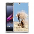 Дизайнерский пластиковый чехол для Sony Xperia Z Ultra  Слоны