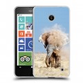 Дизайнерский пластиковый чехол для Nokia Lumia 630/635 Слоны