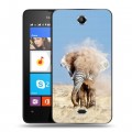 Дизайнерский силиконовый чехол для Microsoft Lumia 430 Dual SIM Слоны