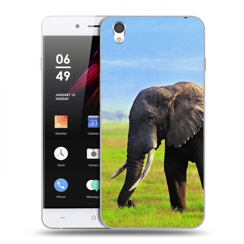 Дизайнерский пластиковый чехол для OnePlus X Слоны