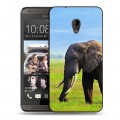 Дизайнерский пластиковый чехол для HTC Desire 700 Слоны