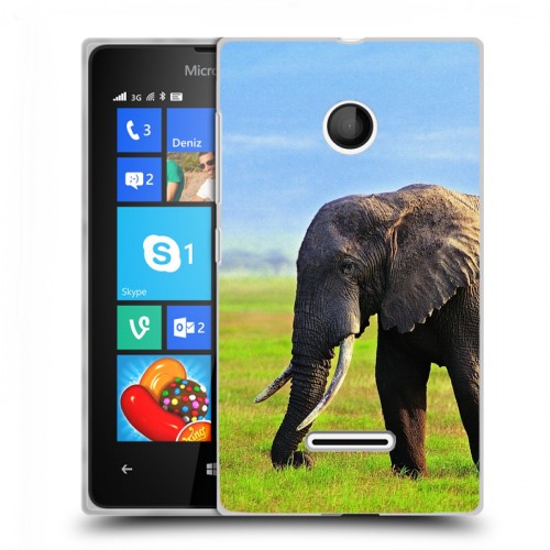 Дизайнерский пластиковый чехол для Microsoft Lumia 435 Слоны