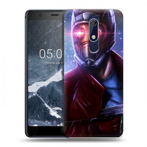 Дизайнерский пластиковый чехол для Nokia 5.1 Стражи галактики