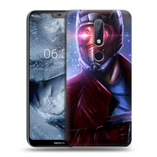 Дизайнерский пластиковый чехол для Nokia 6.1 Plus Стражи галактики