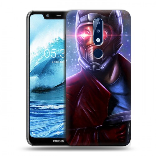 Дизайнерский силиконовый чехол для Nokia 5.1 Plus Стражи галактики