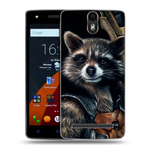 Дизайнерский силиконовый чехол для Wileyfox Storm Стражи галактики