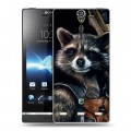 Дизайнерский пластиковый чехол для Sony Xperia S Стражи галактики