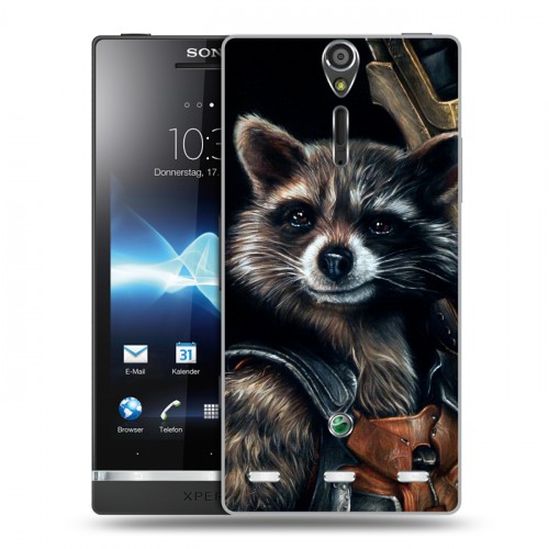 Дизайнерский пластиковый чехол для Sony Xperia S Стражи галактики