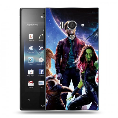 Дизайнерский пластиковый чехол для Sony Xperia acro S Стражи галактики