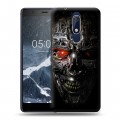 Дизайнерский пластиковый чехол для Nokia 5.1 Терминатор