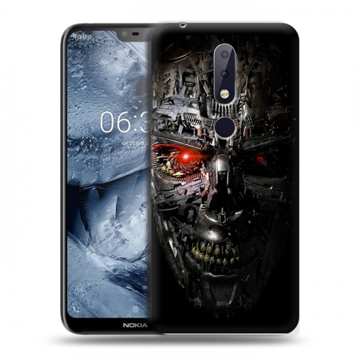 Дизайнерский пластиковый чехол для Nokia 6.1 Plus Терминатор