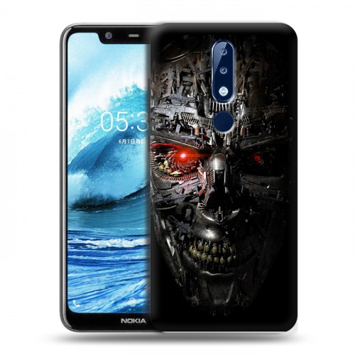 Дизайнерский силиконовый чехол для Nokia 5.1 Plus Терминатор