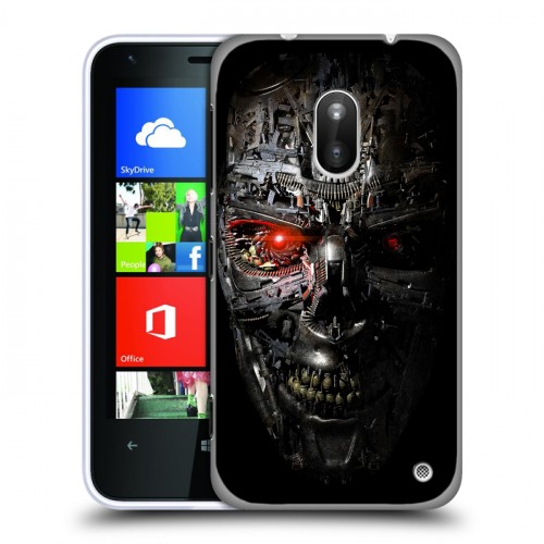 Дизайнерский пластиковый чехол для Nokia Lumia 620 Терминатор