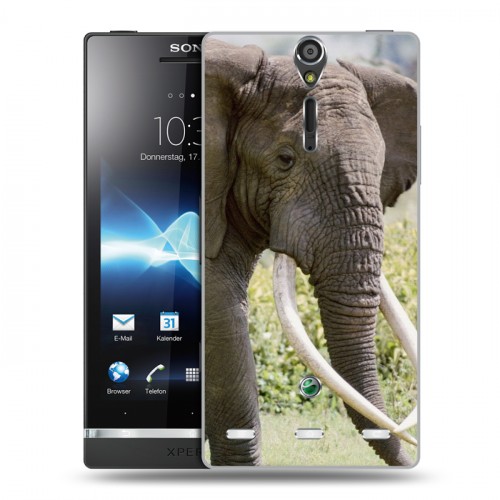 Дизайнерский пластиковый чехол для Sony Xperia S Слоны