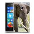 Дизайнерский пластиковый чехол для Microsoft Lumia 435 Слоны