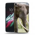 Дизайнерский пластиковый чехол для Alcatel One Touch Idol 3 (5.5) Слоны