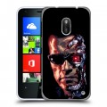 Дизайнерский пластиковый чехол для Nokia Lumia 620 Терминатор