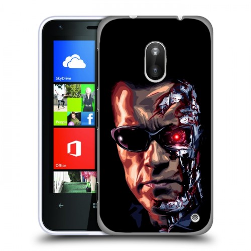 Дизайнерский пластиковый чехол для Nokia Lumia 620 Терминатор