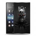 Дизайнерский пластиковый чехол для Sony Xperia acro S Терминатор