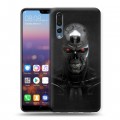 Дизайнерский силиконовый с усиленными углами чехол для Huawei P20 Pro Терминатор