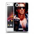 Дизайнерский пластиковый чехол для Sony Xperia L Терминатор