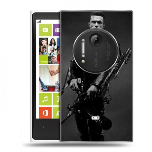 Дизайнерский пластиковый чехол для Nokia Lumia 1020 Терминатор