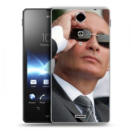 Дизайнерский пластиковый чехол для Sony Xperia TX В.В.Путин