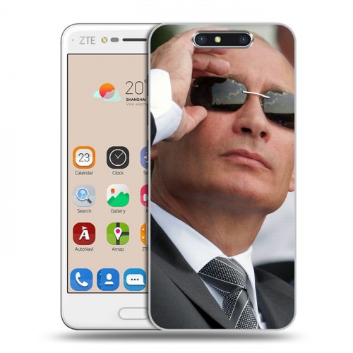 Дизайнерский пластиковый чехол для ZTE Blade V8 В.В.Путин