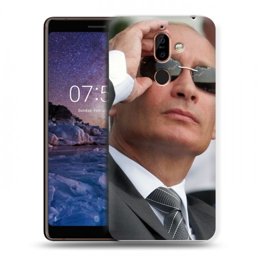 Дизайнерский пластиковый чехол для Nokia 7 Plus В.В.Путин