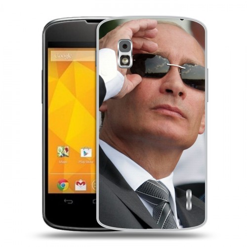 Дизайнерский пластиковый чехол для LG Google Nexus 4 В.В.Путин