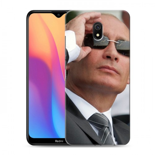 Дизайнерский силиконовый с усиленными углами чехол для Xiaomi RedMi 8A В.В.Путин