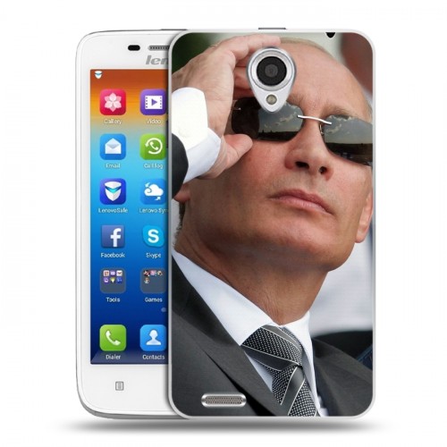 Дизайнерский пластиковый чехол для Lenovo S650 Ideaphone В.В.Путин