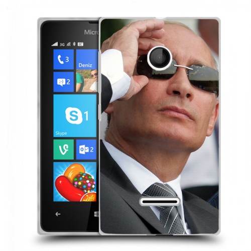 Дизайнерский пластиковый чехол для Microsoft Lumia 435 В.В.Путин