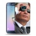 Дизайнерский пластиковый чехол для Samsung Galaxy S6 Edge В.В.Путин
