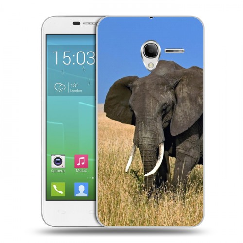 Дизайнерский силиконовый чехол для Alcatel One Touch POP 3 5 Слоны