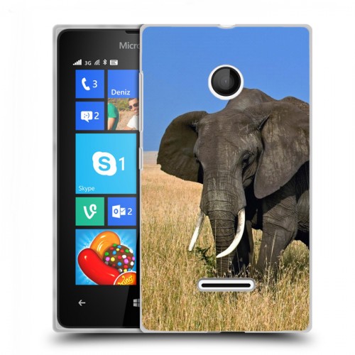 Дизайнерский пластиковый чехол для Microsoft Lumia 435 Слоны