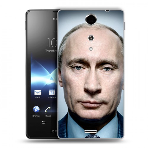 Дизайнерский пластиковый чехол для Sony Xperia TX В.В.Путин