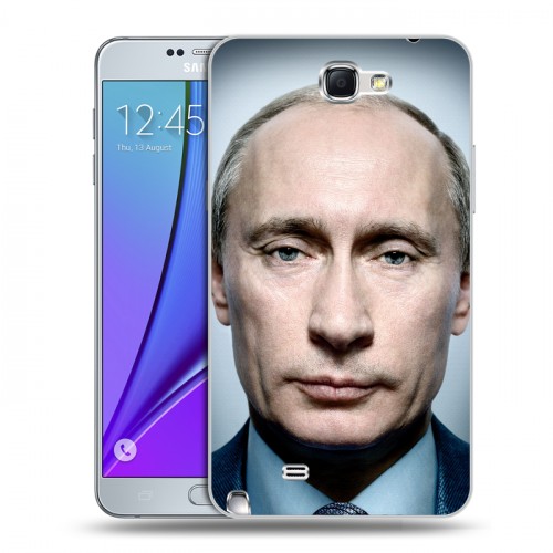 Дизайнерский пластиковый чехол для Samsung Galaxy Note 2 В.В.Путин