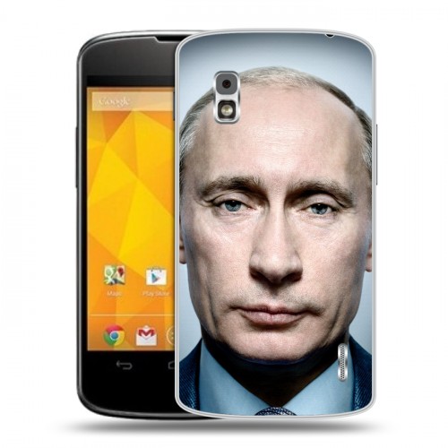 Дизайнерский пластиковый чехол для LG Google Nexus 4 В.В.Путин