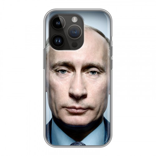Дизайнерский силиконовый чехол для Iphone 14 Pro В.В.Путин
