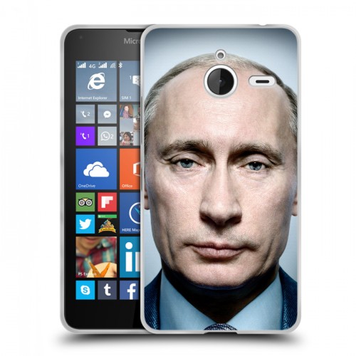Дизайнерский пластиковый чехол для Microsoft Lumia 640 XL В.В.Путин
