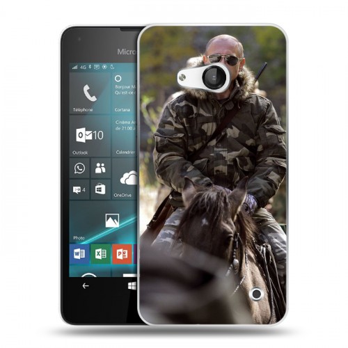 Дизайнерский пластиковый чехол для Microsoft Lumia 550 В.В.Путин