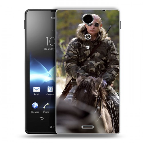 Дизайнерский пластиковый чехол для Sony Xperia TX В.В.Путин