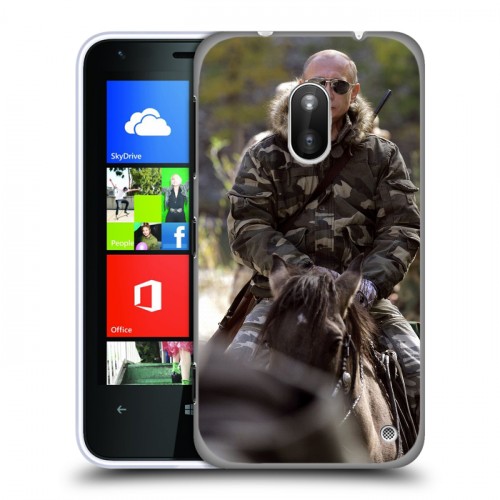 Дизайнерский пластиковый чехол для Nokia Lumia 620 В.В.Путин