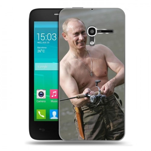 Дизайнерский пластиковый чехол для Alcatel One Touch Pop D3 В.В.Путин