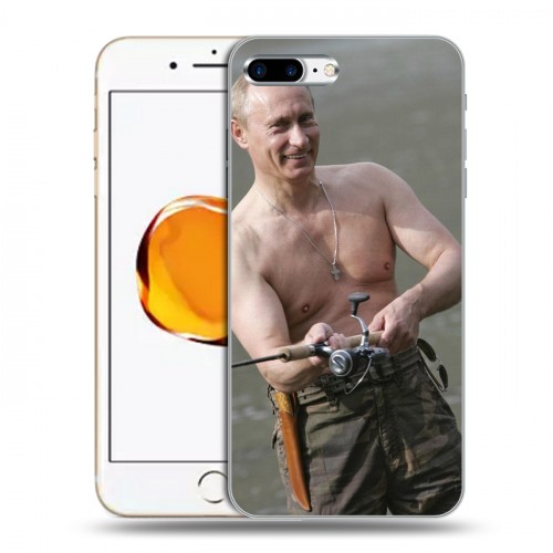 Дизайнерский пластиковый чехол для Iphone 7 Plus / 8 Plus В.В.Путин