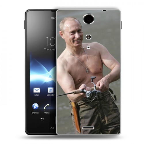 Дизайнерский пластиковый чехол для Sony Xperia TX В.В.Путин